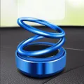 Solar Powered Car Aroma Kit - Car Air Freshener with Rotating Diffuser - Blue. 