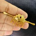 ESH Gold plated Stylish small hansaputtuwa agasthi Kandiyan saree Brooch / Saree Pin For Women. 