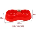 Small Double Bowls Cute Multi-Purpose Candy Colour Puppy Rabbit Cat Food Bowl Pets Food Bowls Food Dish Pet Feeders Auto Water Feeder Cat Bowl Feeder Travel Bowl Food Plate Pet Plate Water Dispenser Pet Food Bowl Cat Dish Pet Dish Food Grade Plastic Cats. 
