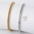 TBK 18k Gold Tennis Bracelet And Anklet Accessories for Women Hypoallergenic 969b. 