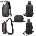 Best Men's Multifunction Anti-theft USB Shoulder Bag Man Crossbody Cross body Travel Sling Chest Bags Pack Messenger Pack For Male. 