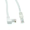 White Cat 6e RJ45 cable CAT6 8pin UTP Side Angled L Shape RJ45 Patch Cord Shape Ethernet Cable 6e Lan Short Cable Gigabit CAT6. 
