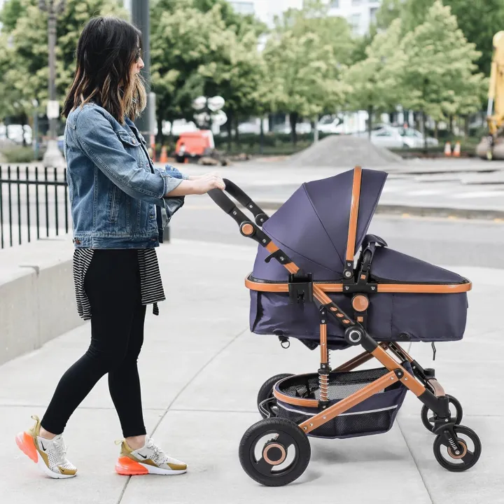 COLOR%20TREE%202-in-1%20Baby%20Stroller,%20High%20View%20Baby%20Stroller,%20Reversible%20Crib%20Stroller%20for%20Newborn,%20Folding%20Chair%20with%20Footmuff,%20Cup%20Holder,%20Safety%20Wrist,%20Mesh%20%7C%20INeedz%20KUH%20T901A%20-%20Image%206