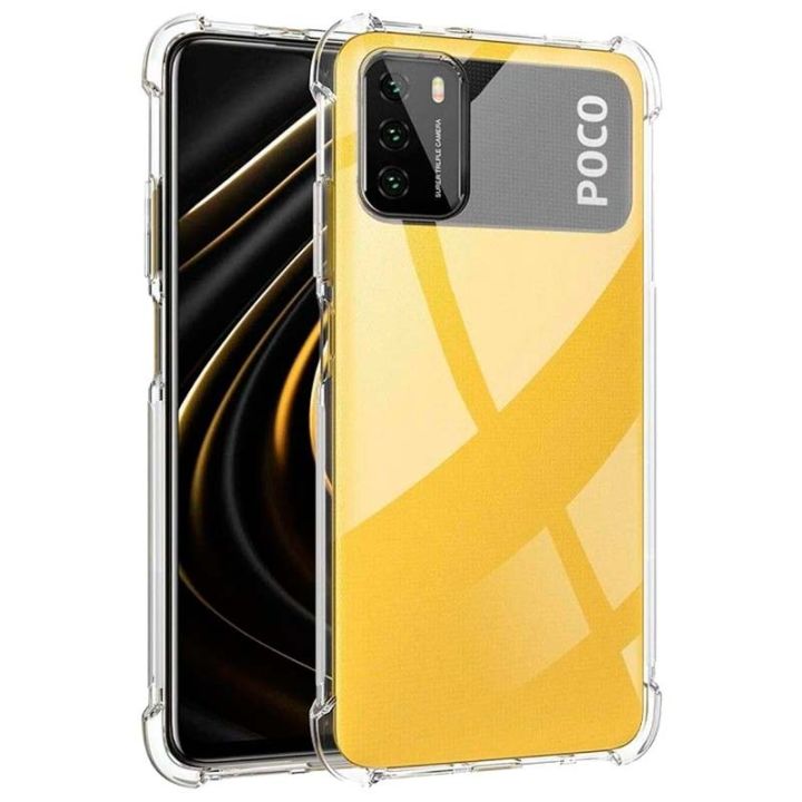 Poco M3 Shockproof Transparent Back Cover for Poco M3