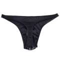 Mens Sexy Open Crotch Shorts For Sex Soft Fetish Brief Crotchless Latex Underwear Bulge Pouch Sexi. 