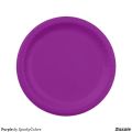 10 Pcs Plain Color Paper Plates (7 inch / 9 inch) - Disposable Party Paper Plates for Birthday, Wedding Parties. 