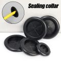 10Pcs Single Sided Protective Coil with Sealing Cap Hole Plug for Protection Wire Cable Seal Ring Grommet Insulation Hole Plugs. 