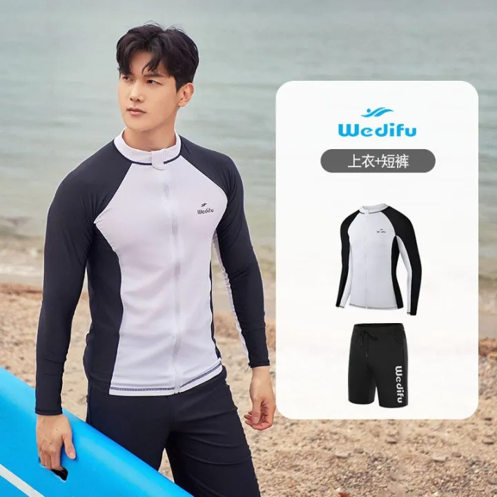 New%20Swimsuit%20Couple%20Long-Sleeve%20Zipper%20Diving%20Suit%20Men's%20Surfing%20Conservatively%20Thin%20Boxer%20Student%20Long%20Sleeve%20Hot%20Spring%20Swimsuit%20-%20Image%205