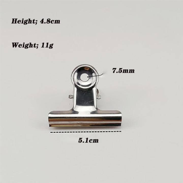 Stainless%20Steel%20Bulldog%20Clips%20Metal%20Office%20Paper%20Clip%20Binder%20Grip%20Clamp%2075mm%20-%20Image%209