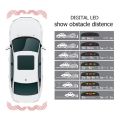 【WHITE】 Car Parktronic LED Parking Sensor With 4 Sensor Reverse Monitor Display. 