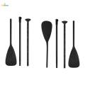 Boat Paddle Telescopic Kayak Paddles for Canoeing Inflatable Boat Surfboard. 