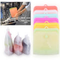 Reusable Silicone Food Storage Bags Reusable Vacuum Food Bag for Freshness High Temp Resistant Date Display Ideal for Seafood Vegetables Soups 500/1000/1500ml Sizes Silicone Food Pouch. 