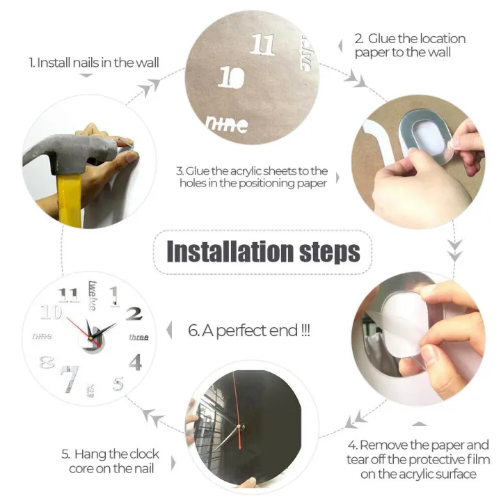 3D%20Wall%20Clock%20Mirror%20Wall%20Stickers%20Creative%20DIY%20Wall%20Clocks%20Removable%20Art%20Decal%20Sticker%20Home%20Living%20Room%20Decor%201Set%20-%20Image%207