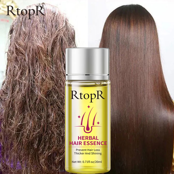 RtopR Herbal Rebirth Growth Hair Thick Essence Prevent Hair Loss Promote Shining Scalp Repair Regrowth Nourish Essential Oil