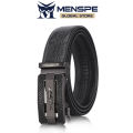 MENSPE Men's Belt Men Fashion Belt Men Genuine Leather Belts Crocodile Pattern Belt Whole Crocodile Leather Automatic Buckle Belts Brand Luxury High Quality Business Strap Male Waistband for Men. 