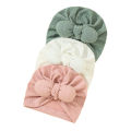 I Love Dad Bowknot Headband Turban For Girls Solid Color Warm Beanie Hat Soft Cotton Newborn Toddler Pullover Cap Headwrap. 
