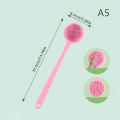 Silicone Back Brush, Long Handle Body Brush, Lightweight And Easy To Hold Shower Brush For Skin Cleansing Exfoliation. 