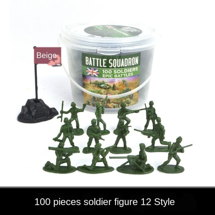 Monster 3cm 100pcs Mini Soldier 12 Style Children Plastic Soldiers Military Toy Army Men Figures Pvc Miniature Collection Toys Action Figures Educational Kids Toy Toys For Boys Toys For Girls
