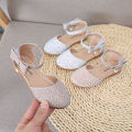 Women's Shoes2023Spring and Summer New Princess Shoes Girls' Sandals Middle and Big Children's Closed Toe Fashion Children's Crystal Shoes Soft Bottom. 