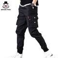 MSP Summer Cargo Pants Men Tie Feet Overalls Thin Ankle-Length Cargo Trousers Sportswear Boys Joggers Pants Male Clothes. 
