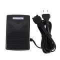Home Sewing Machine Foot Control Pedal With Power Cord Pedal Control Eu Plug 200-240V Black. 