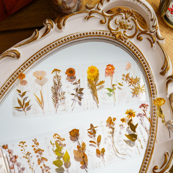 1Pc%20Collection%20Flowery%20Series%20Masking%20Washi%20Tape%20Retro%20Rose%20Tulip%20Decorative%20Adhesive%20Material%20Sticker%20Diy%20Label%20Scrapbooking%20-%20Image%202