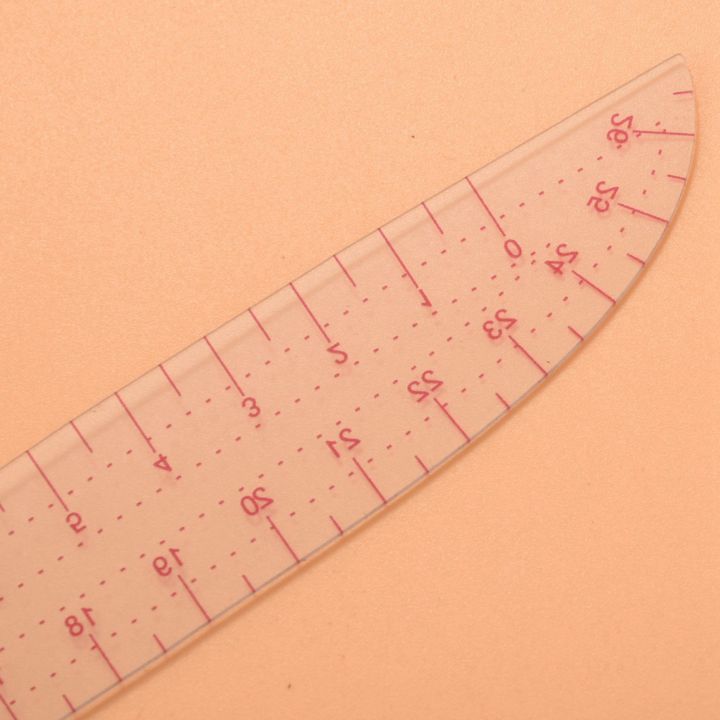 Comma Shaped Ruler ICQURBT 5pcs 11.8 inch Long Comma Shaped Plastic Transparent French ...
