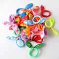 20Pcs Cute Small Rabbit Ear Hair Bands Girl Rubber Band Elastic Band Baby Headwear Korean Children Hair Accessories Ornaments. 