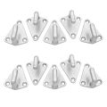 10Pcs Three-Hole Waterproof Tarpaulin Hook Trailer Connecting Net Hook Hook Iron Plate Hook Suitable for Trailers. 