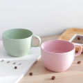 Wheat Straw Coffee Milk Breakfast Tea Cup Mug Couple Simple Drinking Cup. 