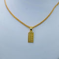Gold necklace 916 original auction Abacus necklace men pendant chain for women luxury jewelry for girlfriend's birthday gift hypoallergenic fashion jewellery yp755. 