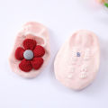 【Fullyoung_520 Store】2 pcs/set baby headband socks set flower anti slip floor sock Sweet Floral Princess elastic hair for toddler. 