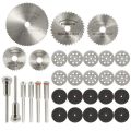 31Pcs Cutting Wheel Discs Set,Diamond Cutting Tool Wood/Glass/Stone Cut Off Circular Saw s, Resin Cut Off Discs Kit. 