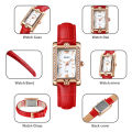 SKMEI Luxury Ladies Watch Women's Rhinestone Clock Woman Fashion Rectangular 2021 Modern Wristwatches montre femme 1690. 