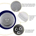 Microwave Plate Spare Microwave Dish Durable Universal Microwave Turntable Glass Plate Round Replacement Plate. 