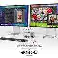 Minisopuru Mac Mini M4 Hub Dock Stand With M.2 SSD Enclosure 4K60Hz HDMI SD/TF USB C HUB Docking Station for Mac Mini M4/M4 Pro. 