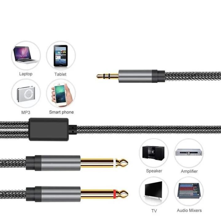 3.5mm%20to%20Double%206.35mm%20TRS%20Cable%20AUX%20Male%20Mono%206.35%20Jack%20to%20Stereo%203.5%20Jack%20Audio%20Cable%20for%20Mixer%20Amplifier%206.35mm%20Adapter%20-%20Image%203
