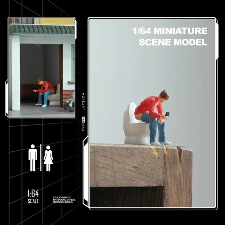 64 Scale Model 1/64 Scale Model 1/64 Scale Model Squattingcrap Man in Scale for 1:64 ...