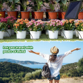 Solar Drip Irrigation System,Solar Automatic Drip Irrigation Kit for Potted Plants,Support 15Pots, Automatic Watering. 