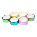 6Pcs Rainbow Colored Masking Tape Decorative Craft Waterproof Adhesive Iridescents DIY Tapes for Art DIY Supplies. 