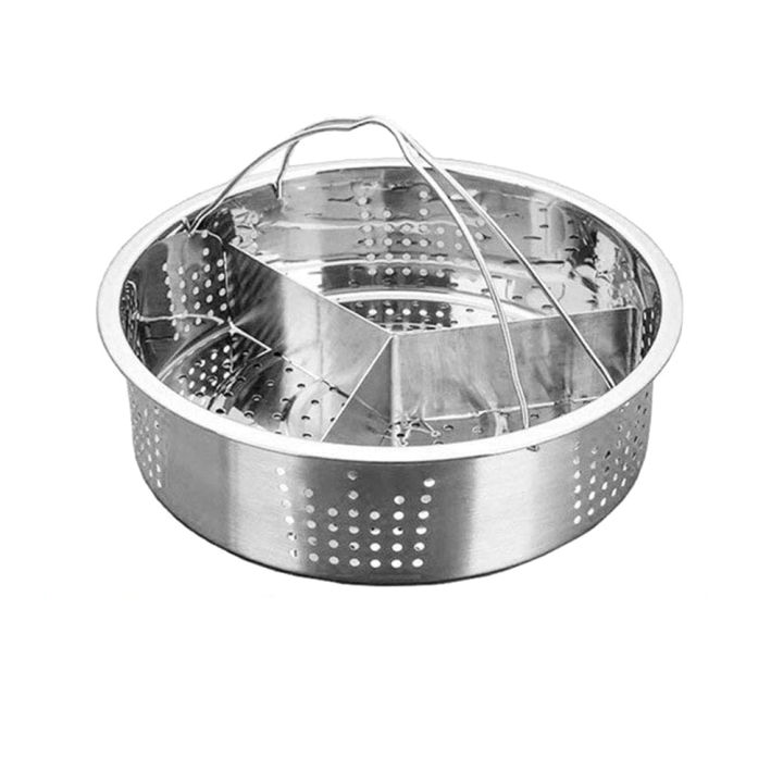 Separator Set Stainless Steel Steamer Basket Rack Accessories Fast Steaming Grid Basket Divider for Cooking