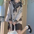 【Wood SauceJK】Original Puree Cocoa Love KindergartenJKUniform Spring and Summer New Long Sleeve Sailor Suit. 