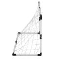 Soccer Practicing Net Gate Kids Soccer Training Gate Multi Functional Safety Portable Foldable Pump for Backyard. 