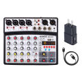 BMG-06D 6 Channels Sound Card Mixer with 16 DSP Bluetooth / USB Interface / Record / MP3 / 48V Phantom Power Audio Mixer. 