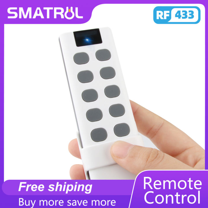 SMATRUL Smart home New RF 433MHz 10 Key Remote Control Switch wireless remote controller