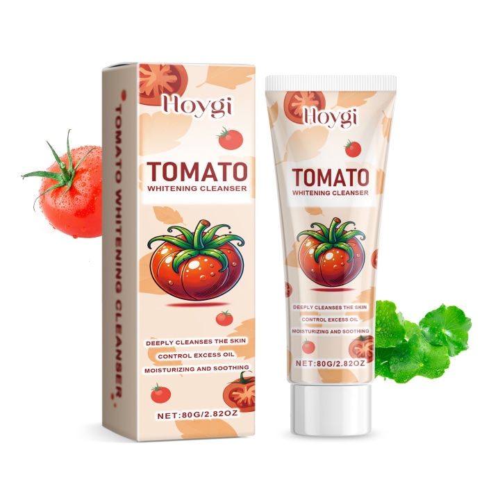 HOYGI%20Tomato%20Brightening%20Facial%20Cleanser%20Deep%20Cleansing%20Pores%20Oil%20Control%20Face%20Wash%20Remover%20Acne%20Soothe%20Skin%20Foam%20Cleanser%20Care%20-%20Image%202