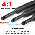 1Meter 4:1 Heat Shrink Tube With Glue Thermoretractile Heat Shrinkable Tubing Dual Wall Heat Shrink Tubing 2 4 8 16 24 40 52 120. 