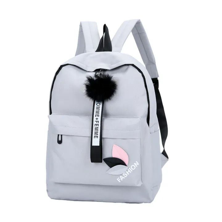 Women%20Casual%20Korean%20Style%20Canvas%20Backpack%20Travel%20Outing%20School%20Bag%20Storage%20Pouch%20-%20Image%205