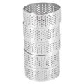 Stainless Steel Perforated Tart Ring, Perforated Cake Mousse Ring. 