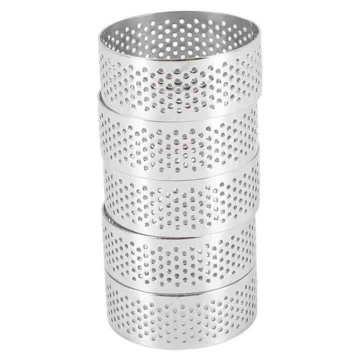 Stainless Steel Perforated Tart Ring, Perforated Cake Mousse Ring